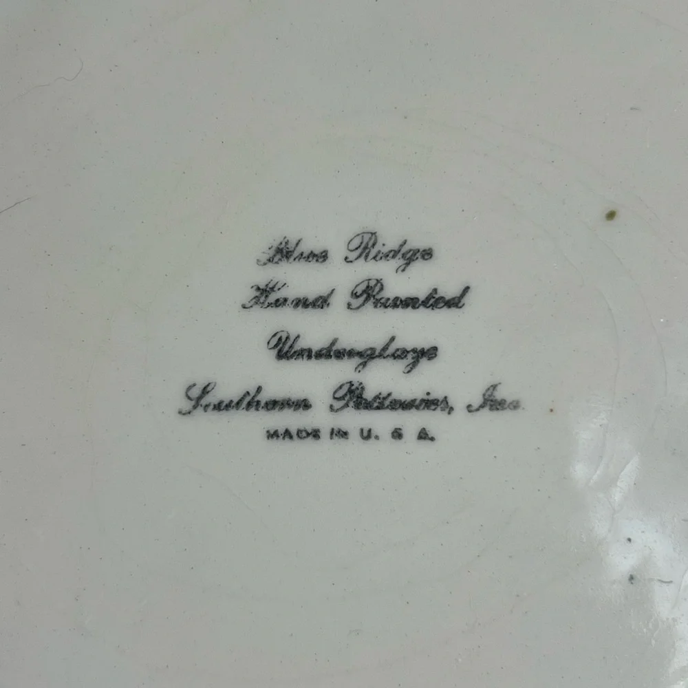 Blue Ridge Pottery Set 2 Dinner Plates Lyonnaise French Peasant Faience